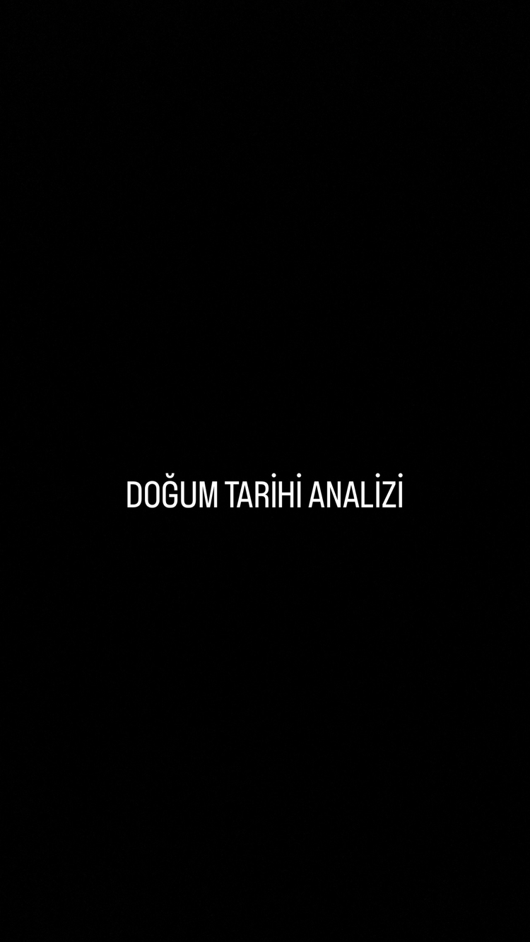 Doğum tarihi analizi