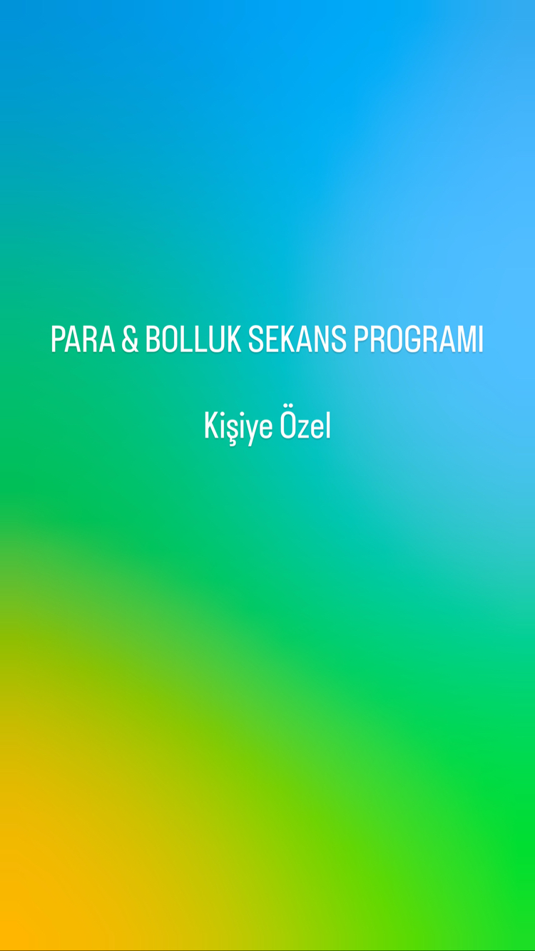 Para bolluk sekans programı