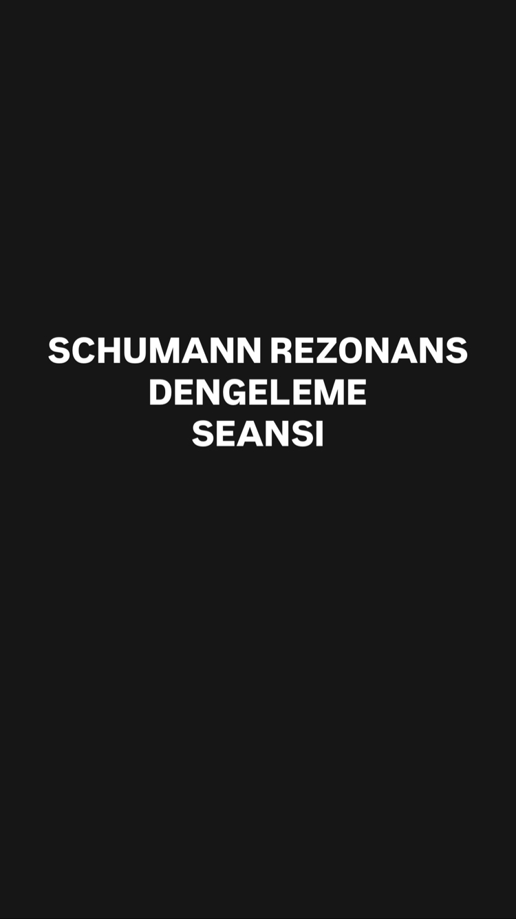 Schumann rezonans dengelenme seansı