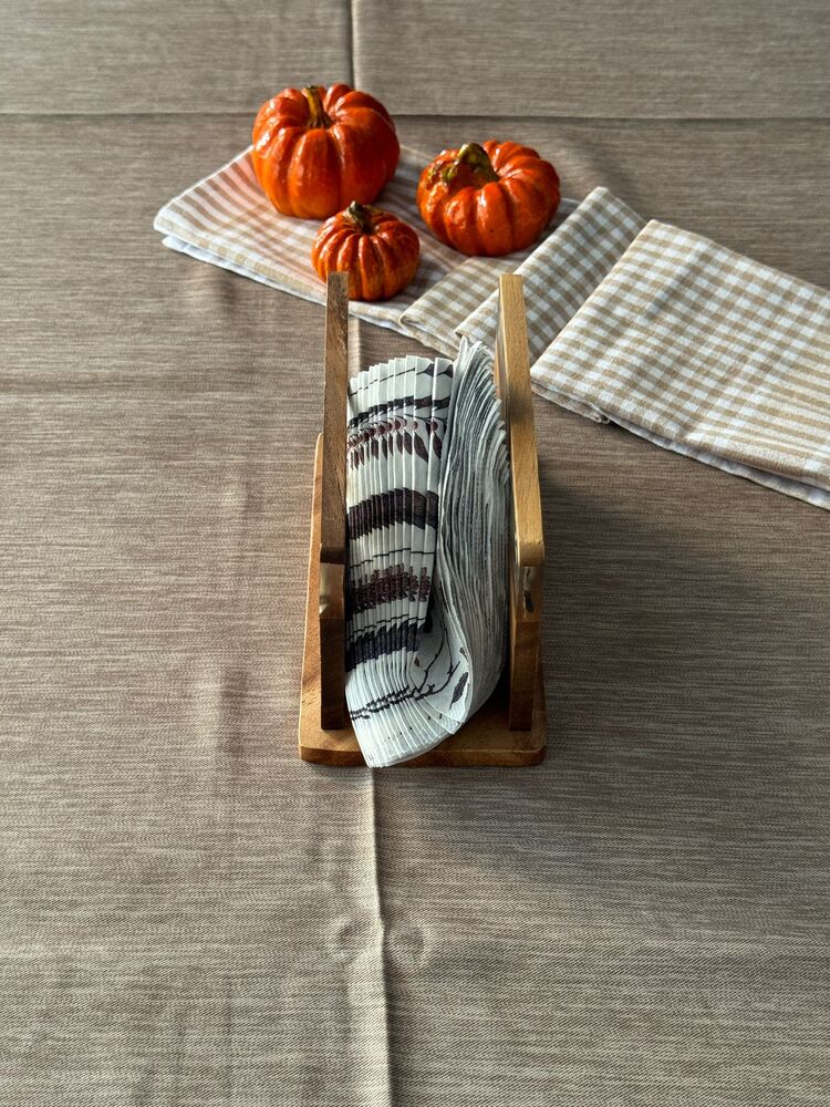 Akasya Ayaklı Peçetelik 19 Cm 