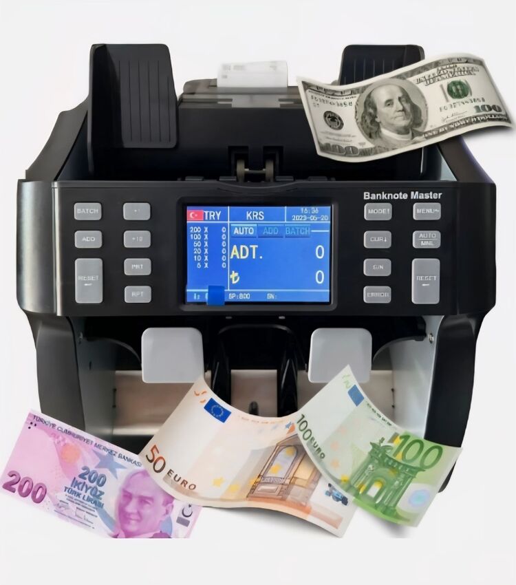 BANKNOTE MASTER 10 ÜLKE TAM PROFOSYONEL PARA SAYMA MAKİNESİ