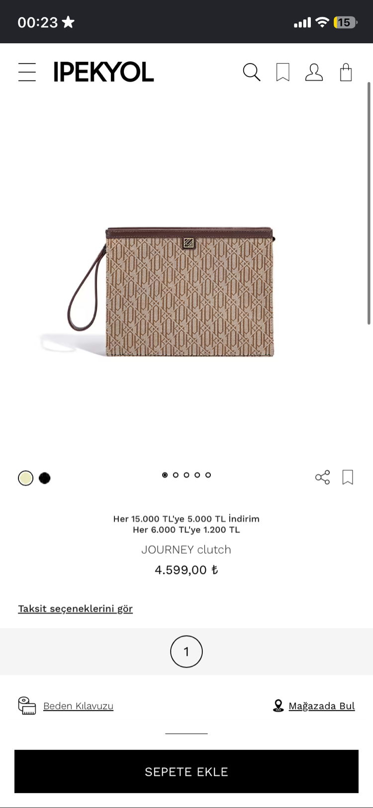 İpekyol Journey Clutch Çanta