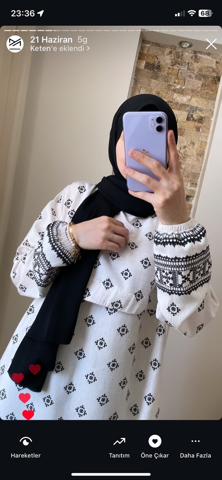 Keten Tunik Siyah