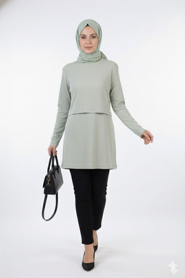 Kaşkorse Tunik (Su Yeşil)