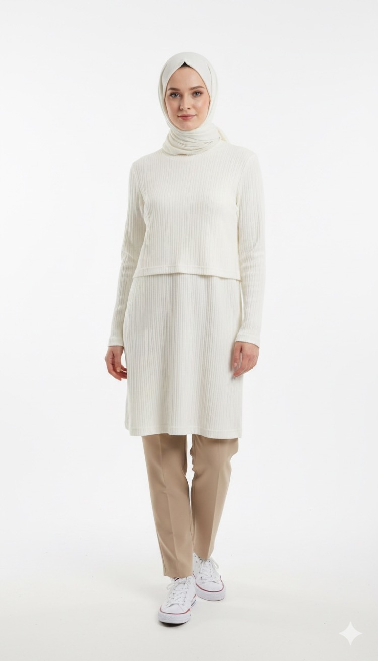 Triko Tunik (Ekru1)