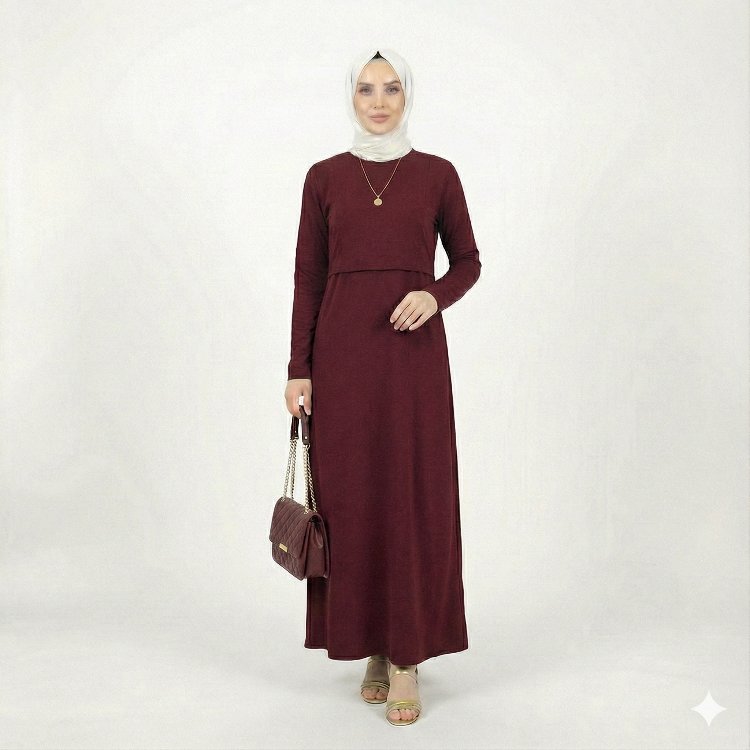 4 Mevsim Elbise (Bordo)