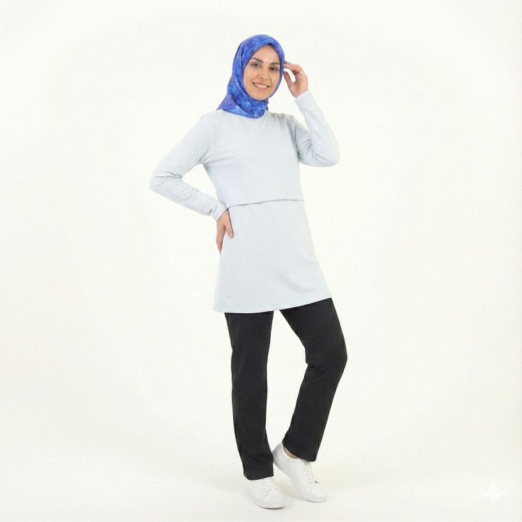 Ribana Tunik (Bebe Mavi)