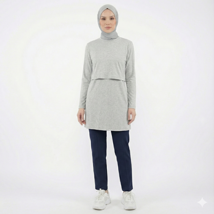 Kaşkorse Tunik (Ekru Melanj)