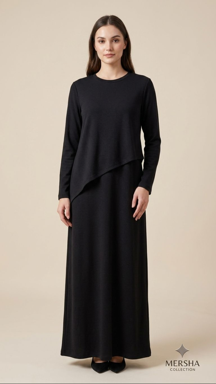 EFİL Yazlık Emzirme Elbisesi (Siyah)