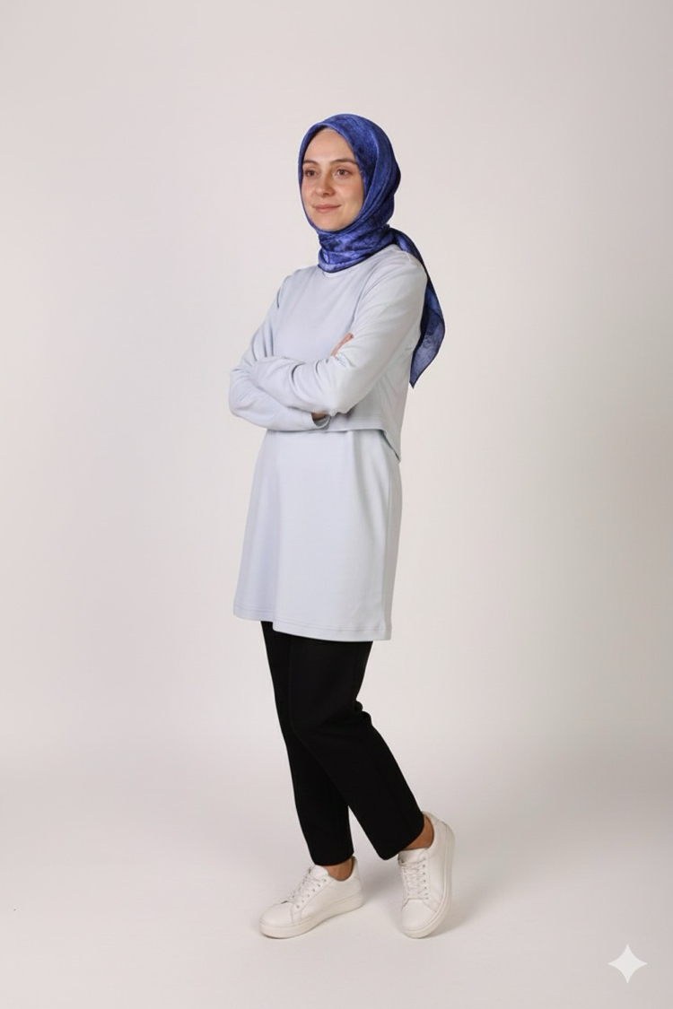 Ribana Tunik (Bebe Mavi)