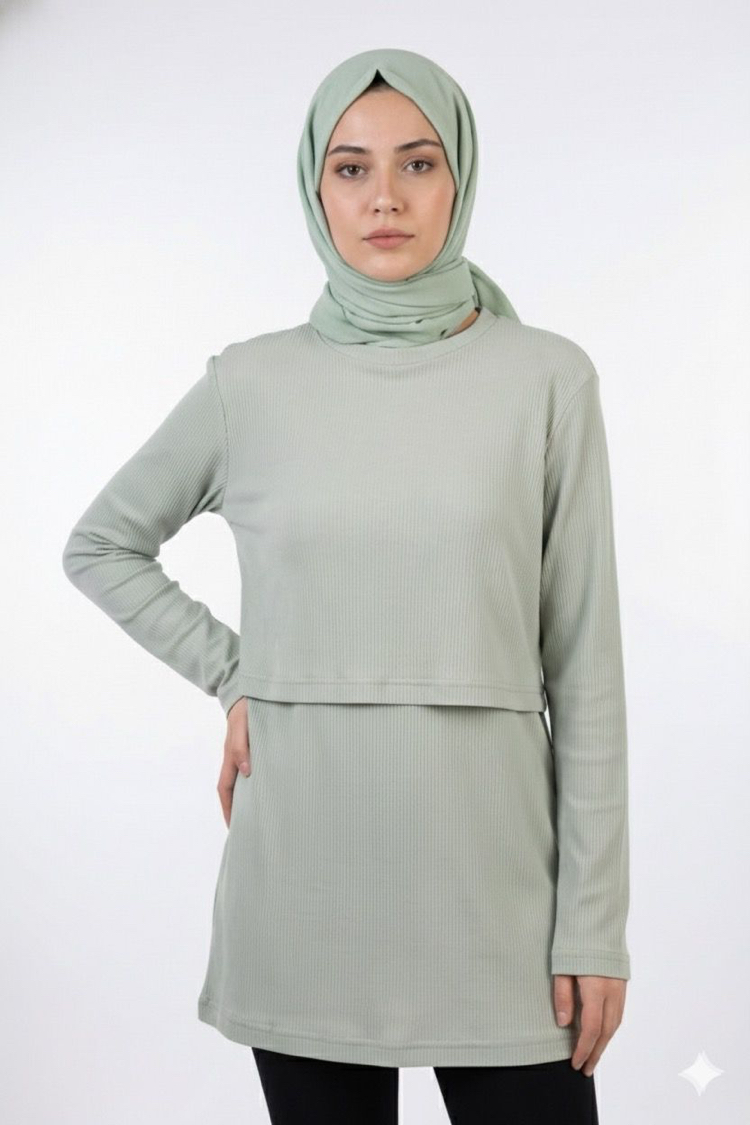 Kaşkorse Tunik (Su Yeşil)