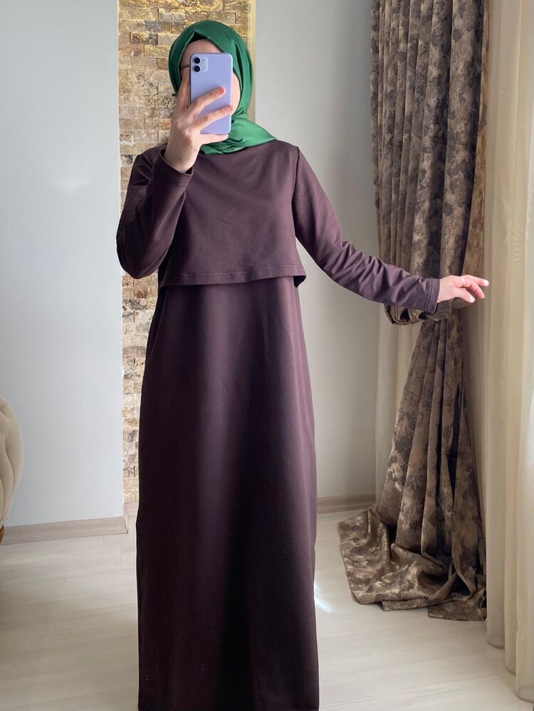 4 Mevsim Elbise (Acı Kahve)