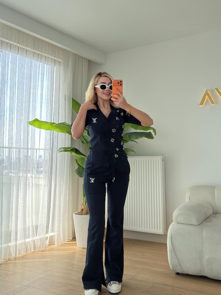 SPOR TAŞLI TAKIM LACİVERT