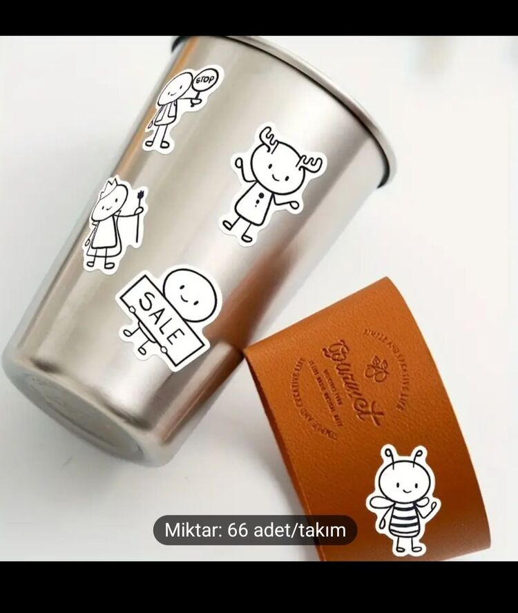 siyah beyaz sticker 