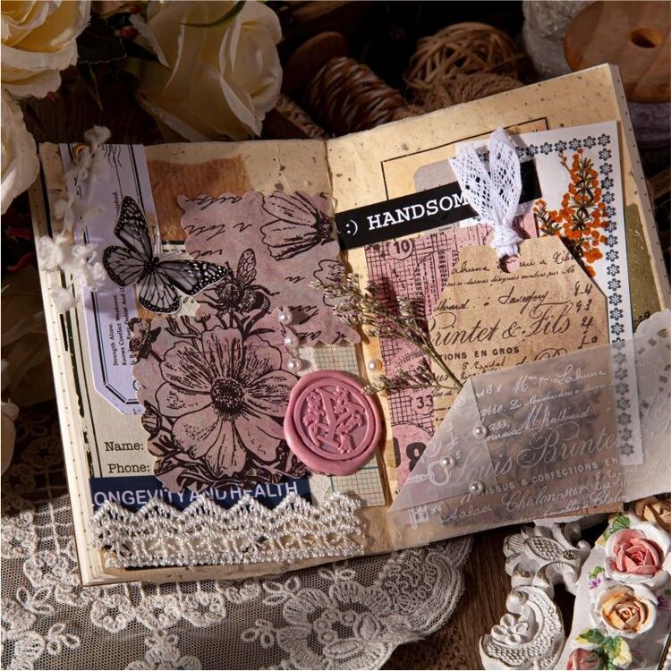 gazete kağıdı ve Aydinger kağıdı scrapbook malzemesi 2