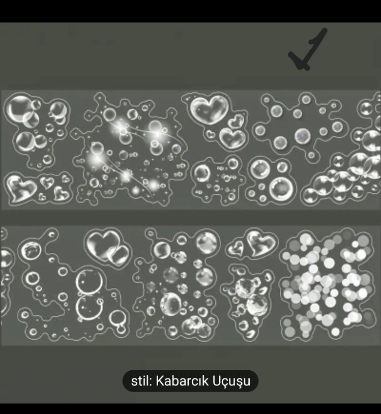 kendinden kesimli damlacıklar