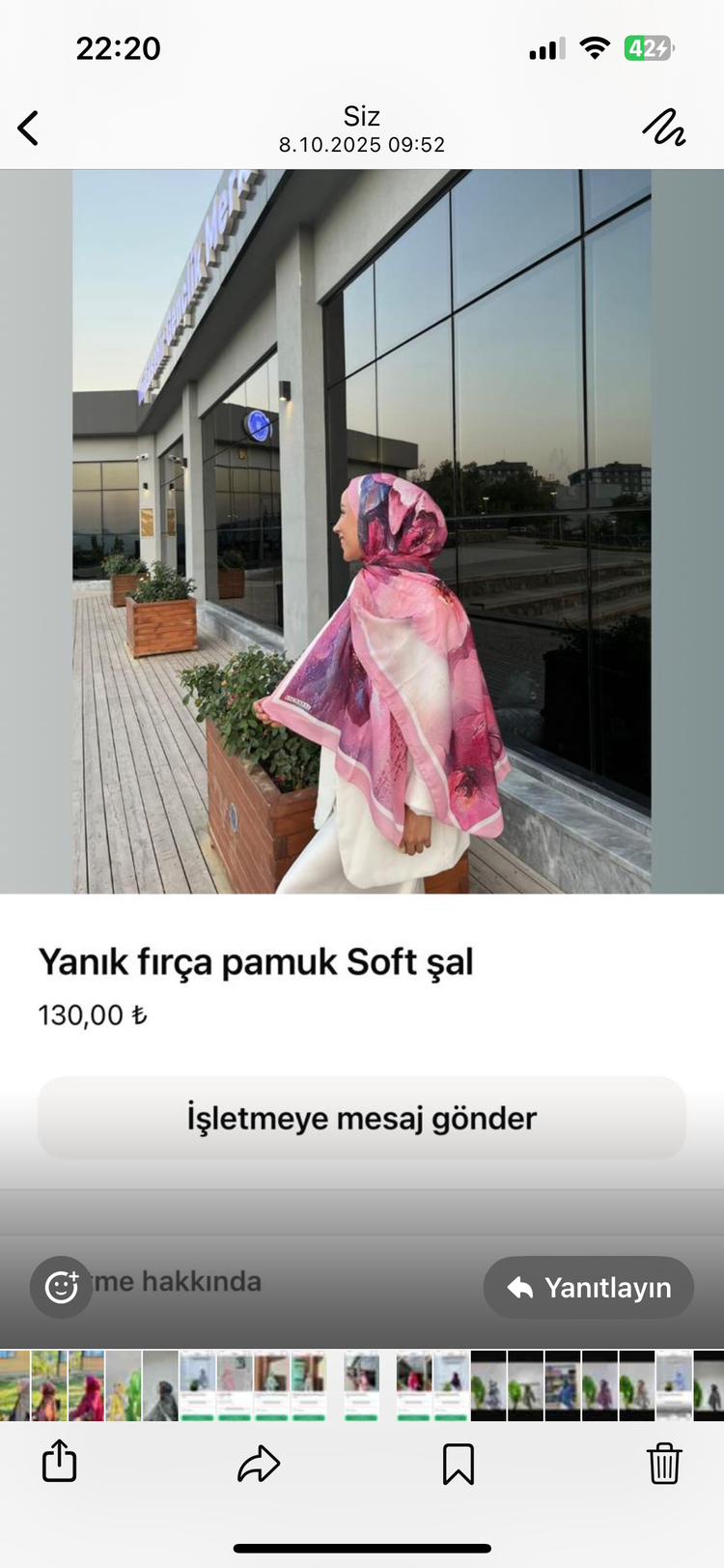 Yanık Fırça Pamuk Soft Şal
