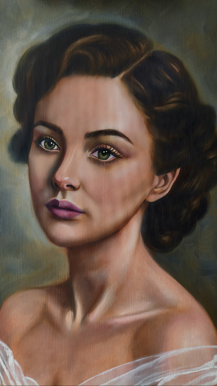 Güven | Yağlı boya portre | el yapımı özel portre tablo | 30x40 cm