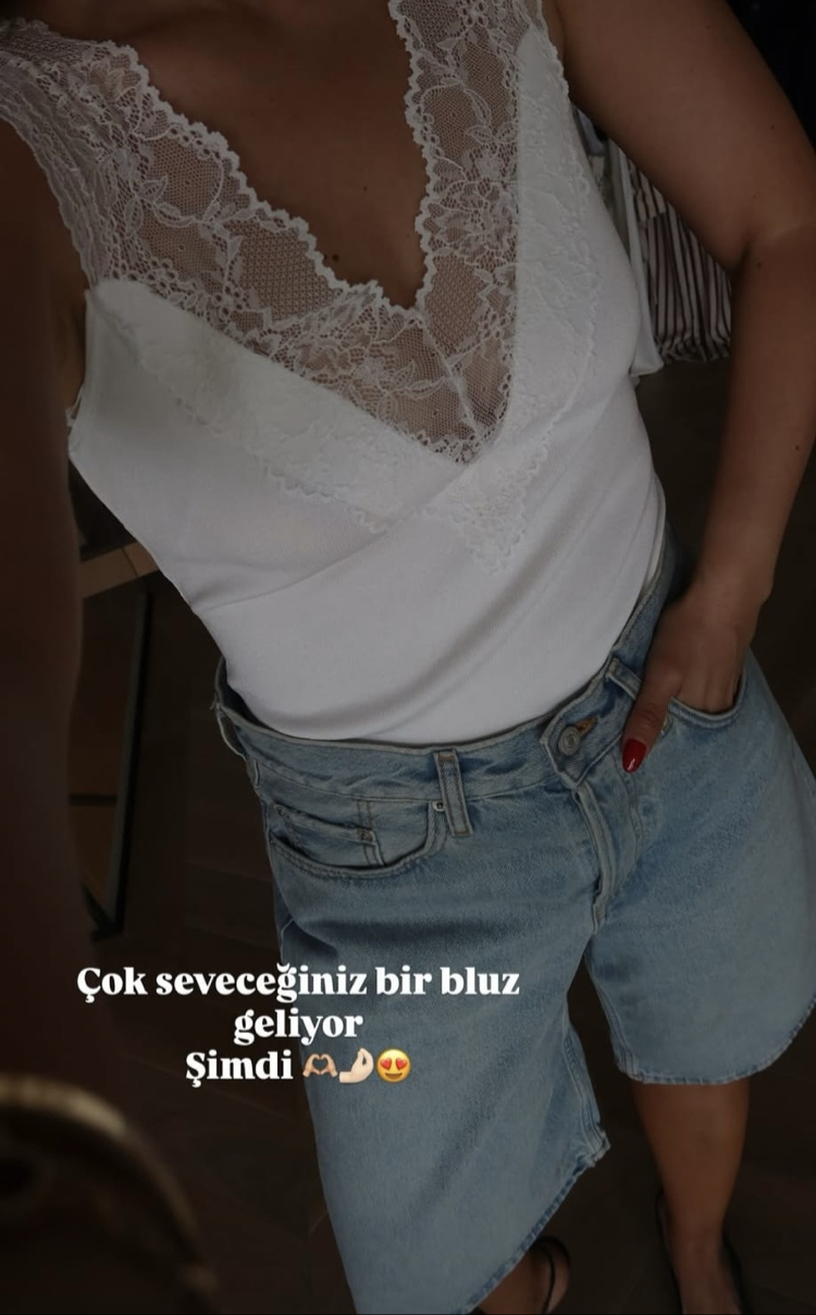 Dilvin dantel detay atlet 