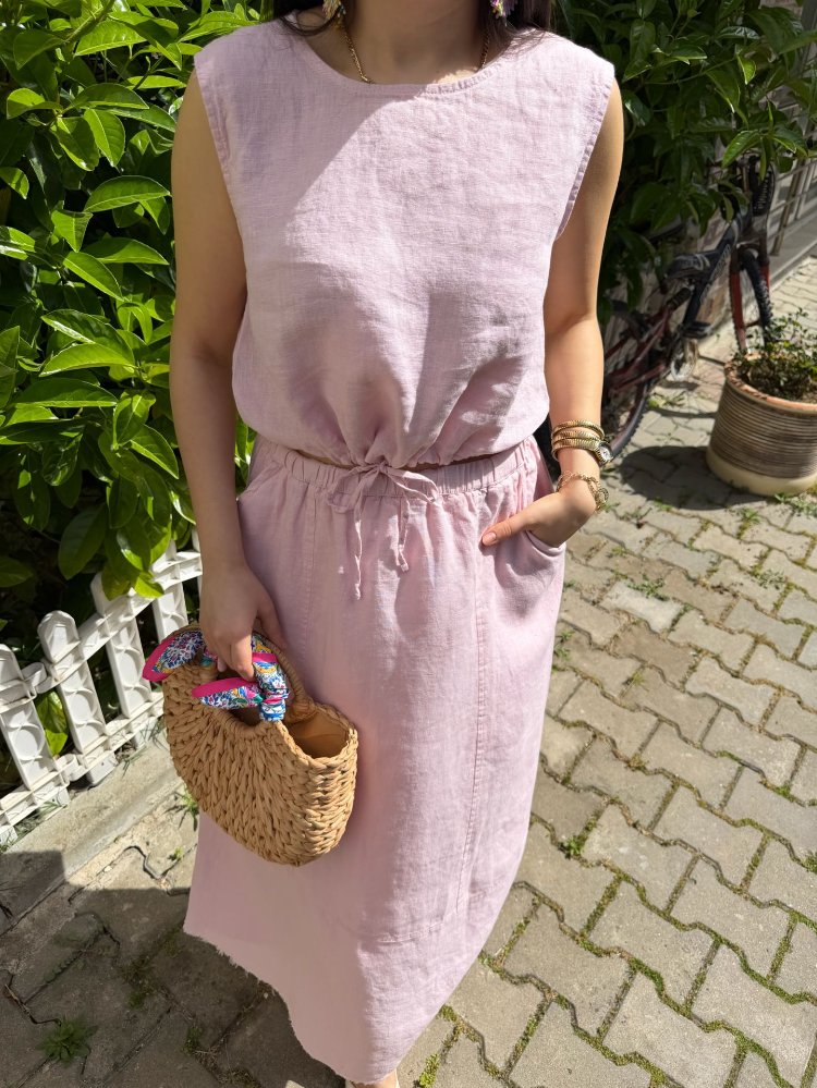 %100 ham keten takım pembe
