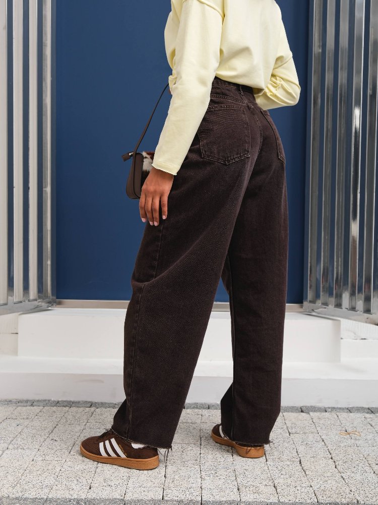 Baggy Kahve Jean