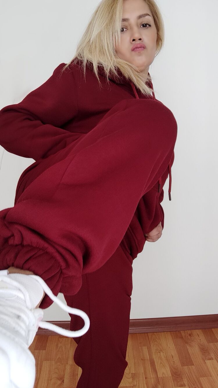 Bordo Hoodie Eşofman Takımı