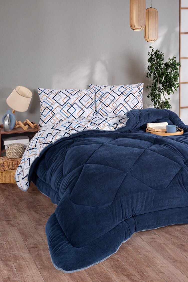 Comfort Set Yeni Nesil Welsoft Yorganlı 3 Parça Çift Kişilik Soft Line