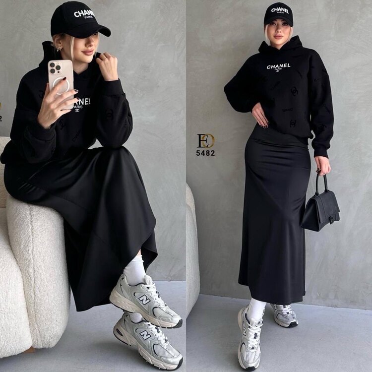 CHANEL Detaylı Spor Takımı
