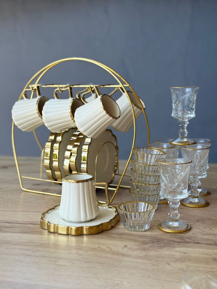 Kahve fincan takımı+şu bardağı 
