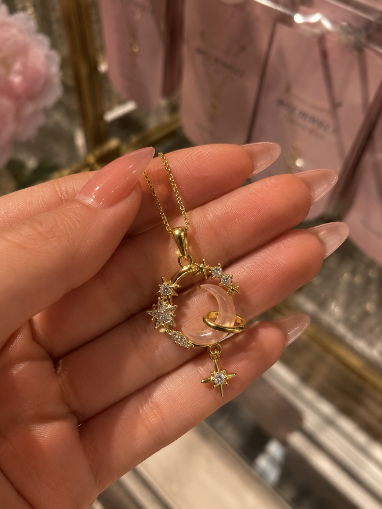 Gold Moonlight Kolye