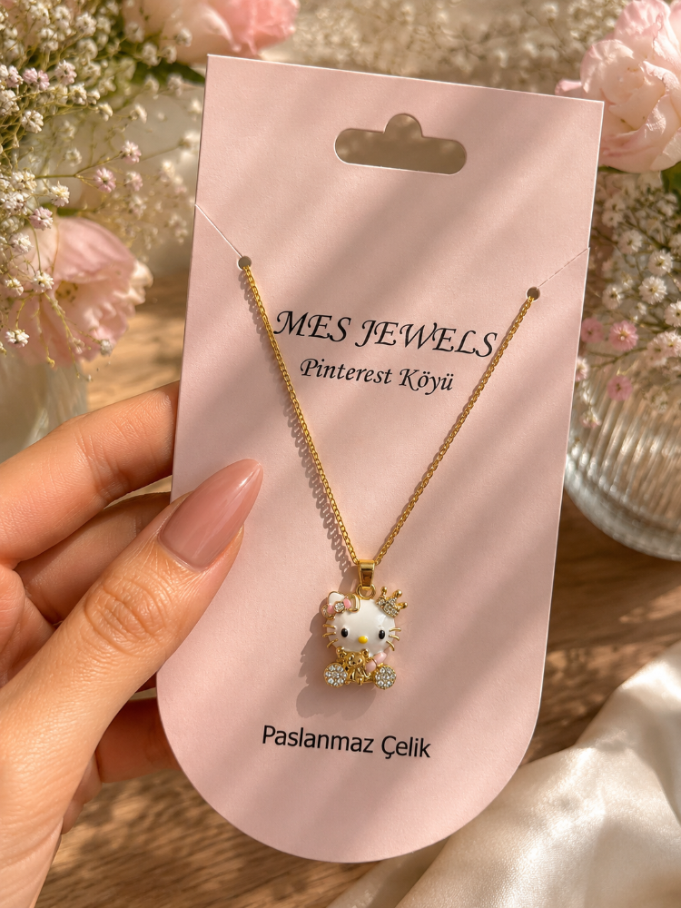 Gold Hello Kitty Kolye