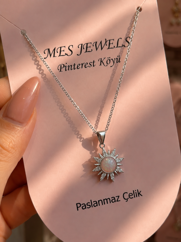 Silver Güneş Kolye