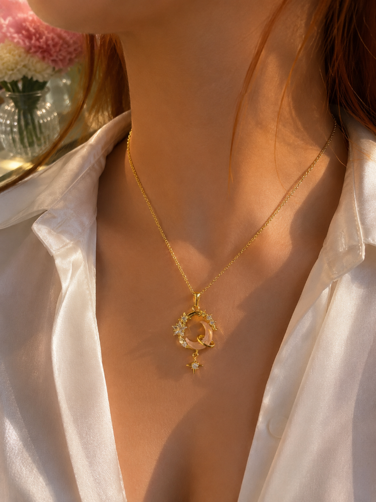 Gold Moonlight Kolye