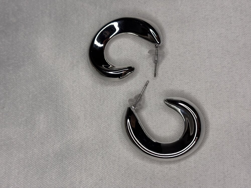silver halka küpe