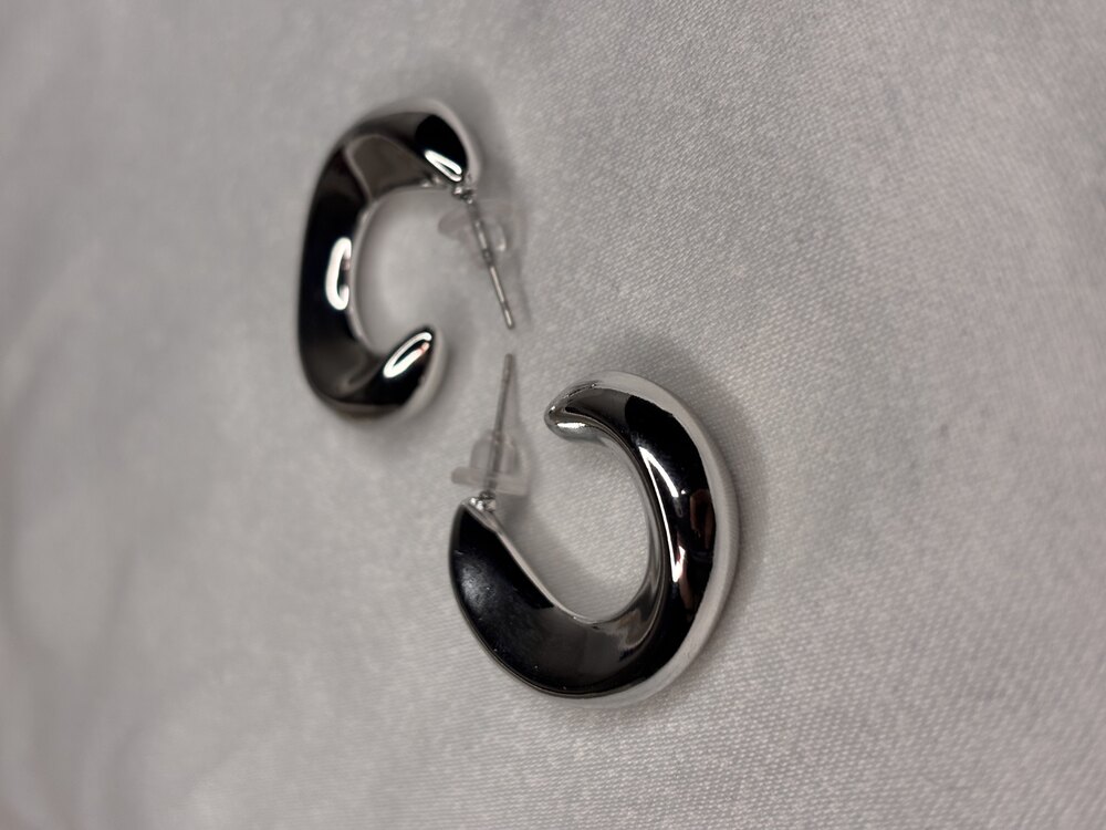 silver halka küpe