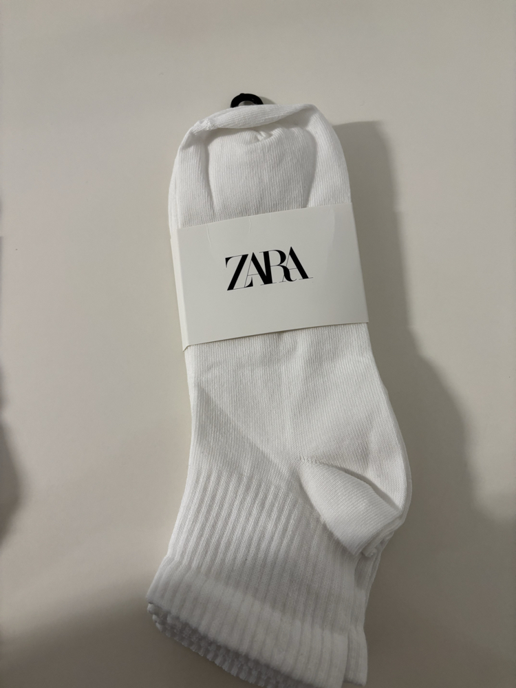 12 Çift Zara Beyaz Crew Çorap – JOIN LIFE