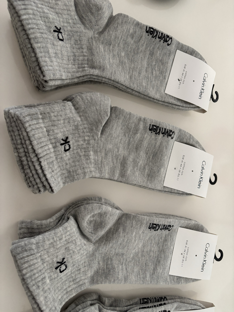 Calvin Klein Gri Çorap - 12 Çift