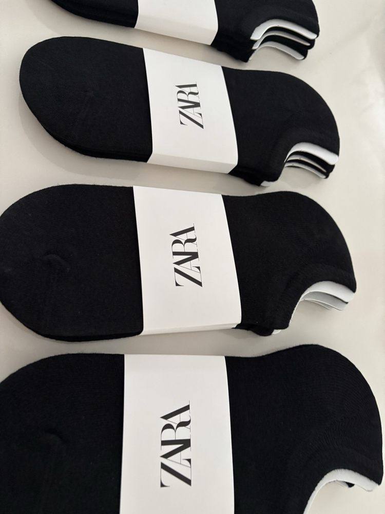 12 çift Zara Siyah Patik Çorap