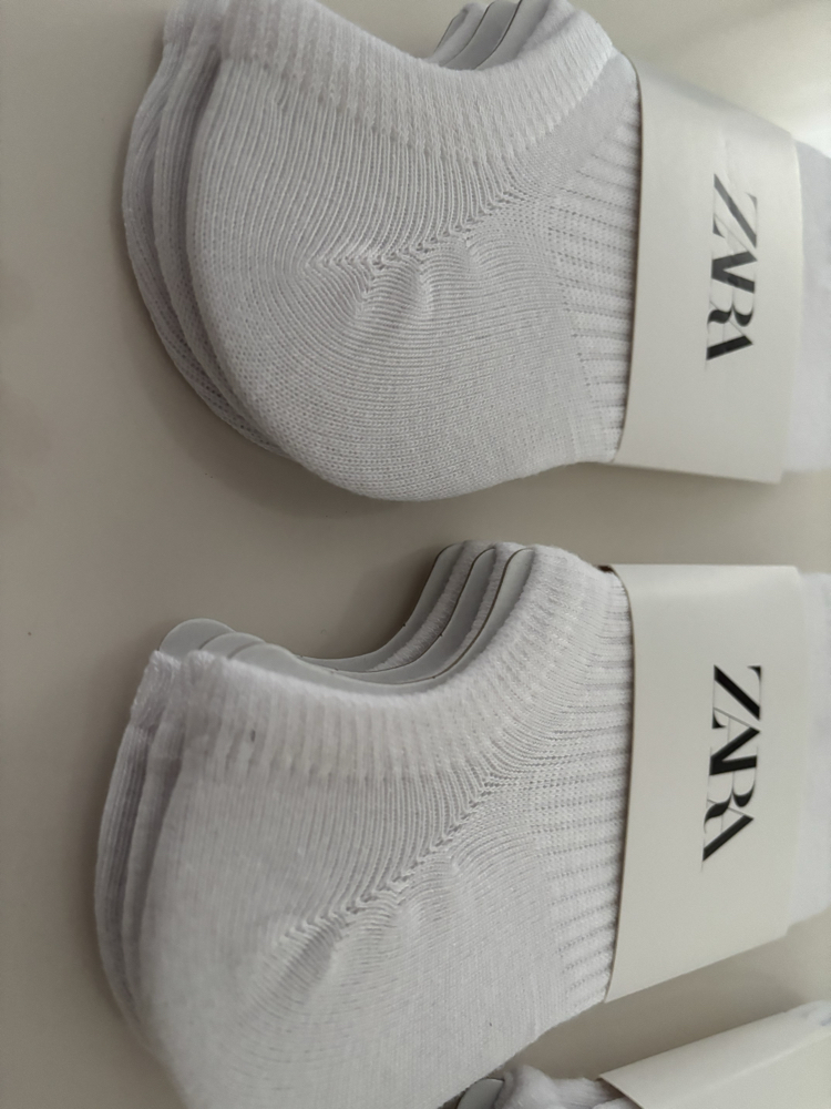 ZARA Beyaz Dikişsiz Cotton Patik Çorap - 12 Çift