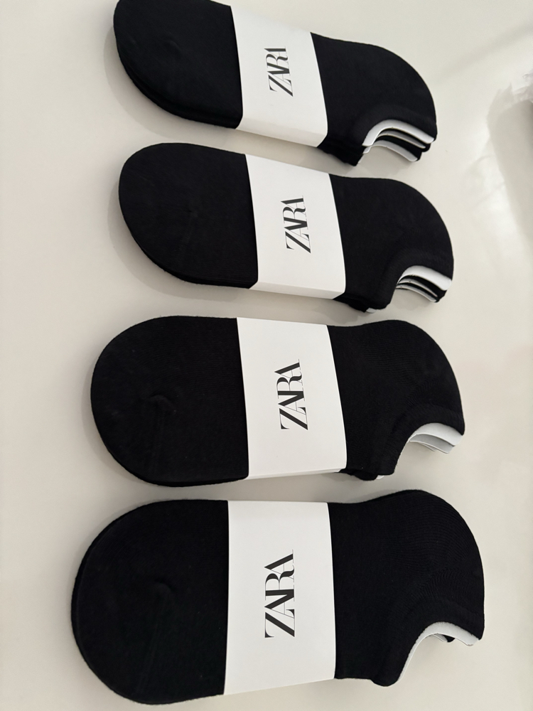12 çift Zara Siyah Patik Çorap