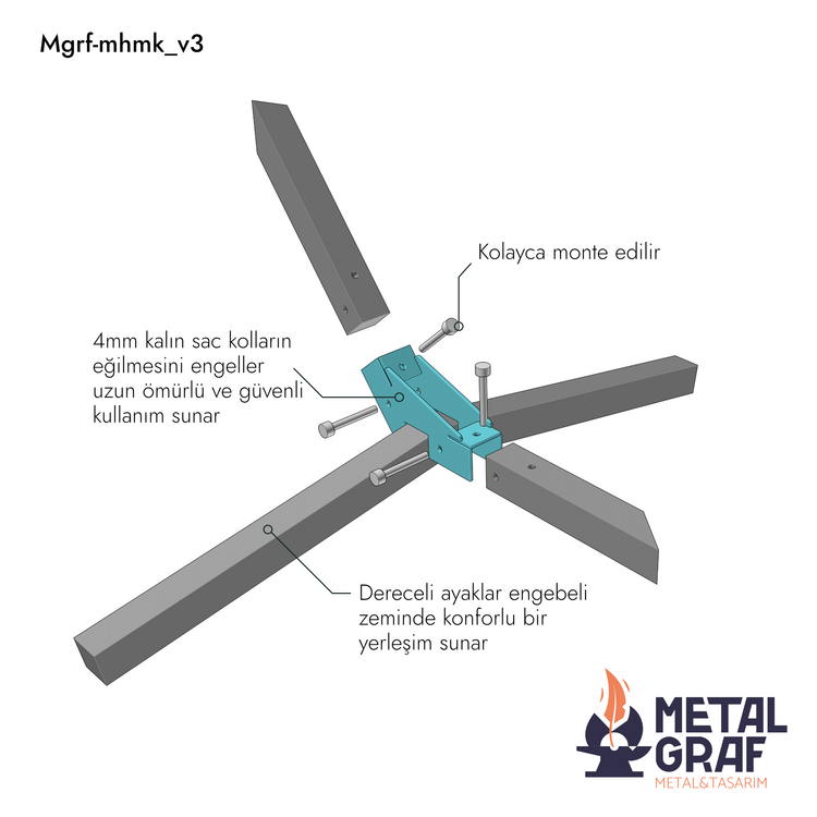 Metal Hamak Standı Hamak Ayağı