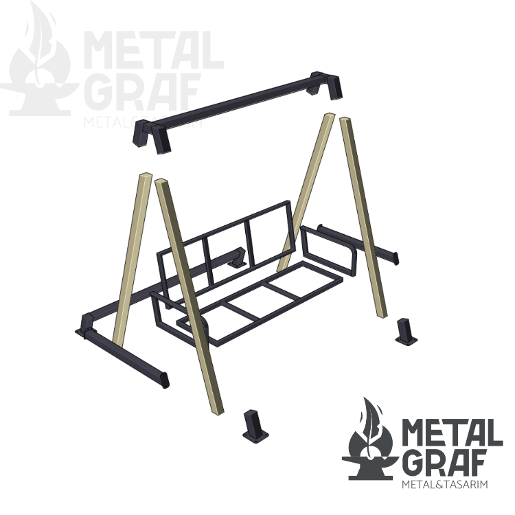 Metalgraf konfor model salıncak özel tasarım