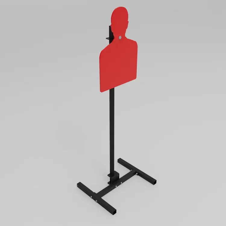 Silüet Çelik Hedef 40×60 cm (Metal Bileşenli Metal Ayak)