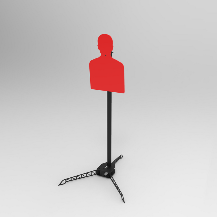 Siluet Çelik Hedef (Metal Tripod Ayak)