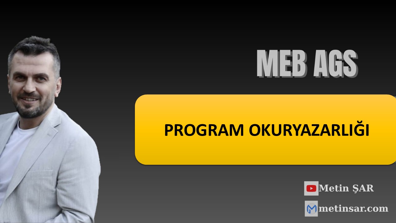 AGS PROGRAM OKURYAZARLIĞI