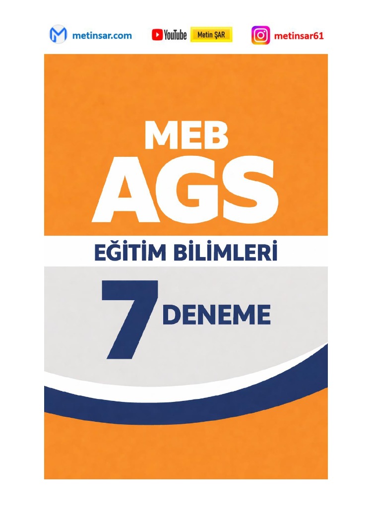 EĞİTİM BİLİMLERİ 7 DENEME