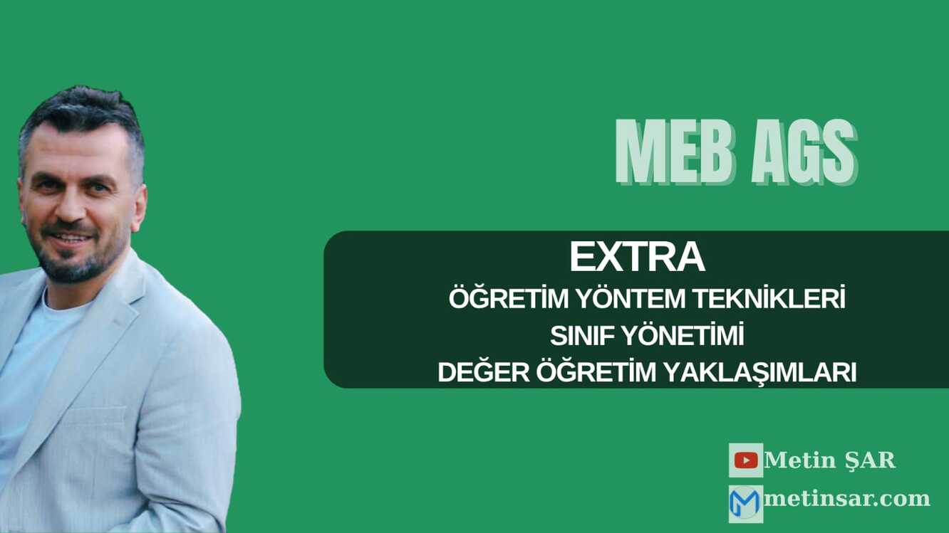 EKSTRA (ÖYT- SINIF YÖNETİMİ- DEĞER ÖĞRETİMİ)