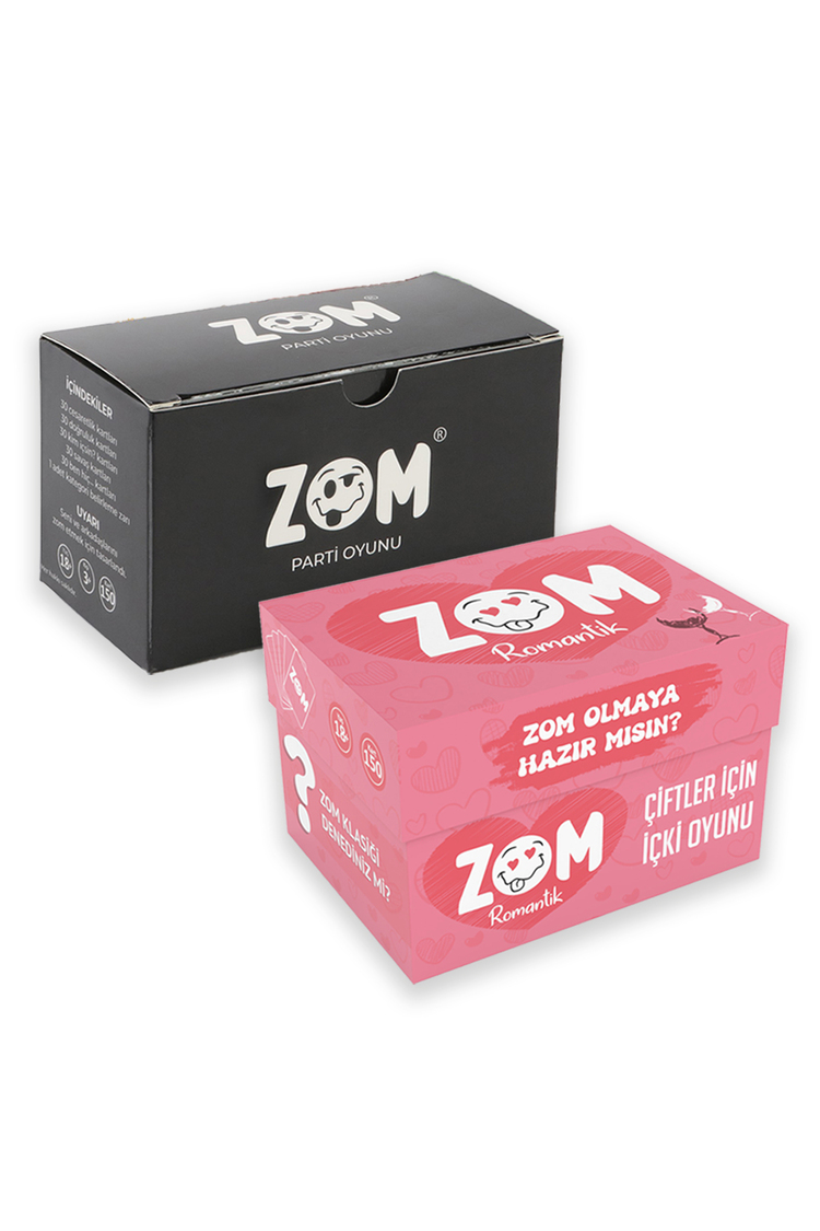 Zom Klasik İçki Oyunu Ve Zom Romantik İçki Oyunu İkili Set | Shot Oyunu | Yılbaşı Oyunu