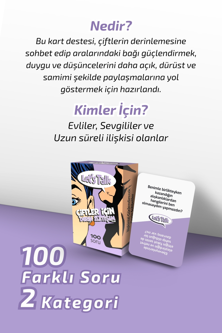 Çiftler Için Derin Iletişim 100 Soru Romantik Ilişki Soru Konuşma Kartı Sevgili Oyunu