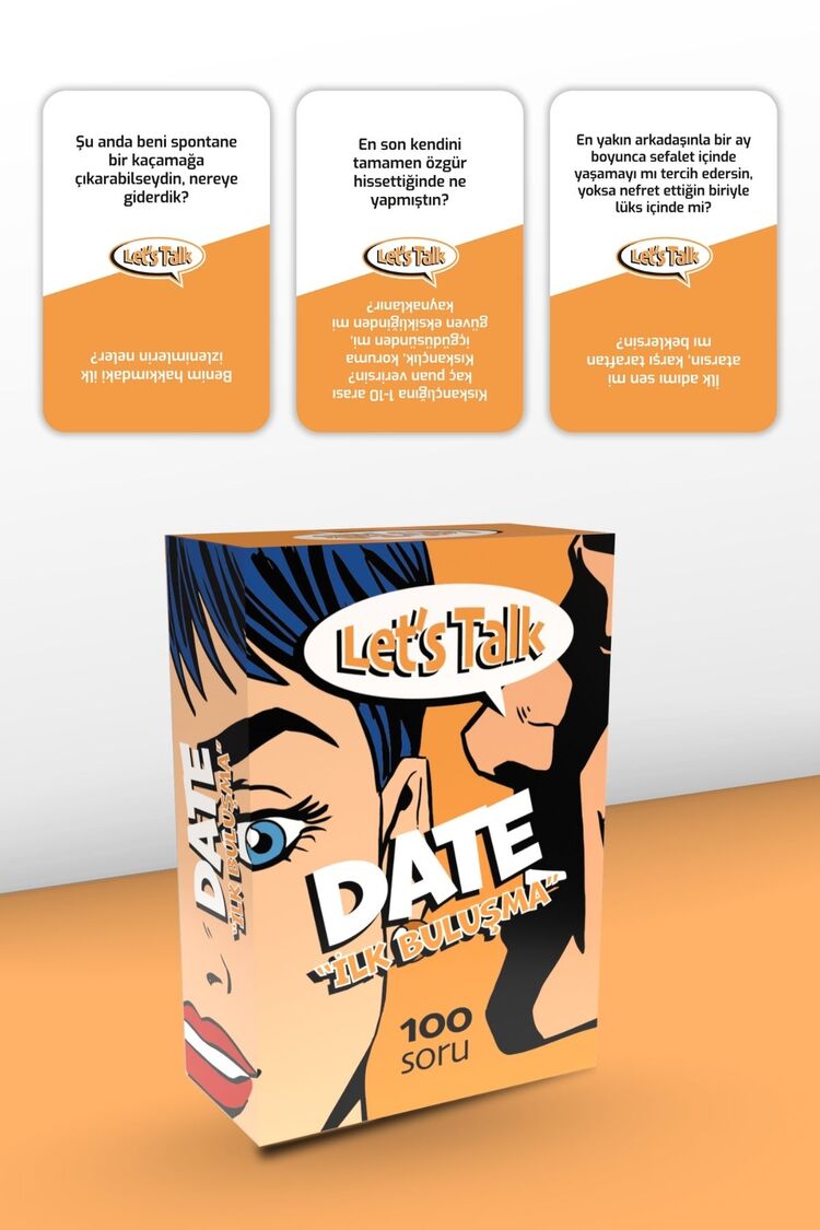 Tanışalım Mı Date Ilk Buluşma 100 Soru Romantik Sevgili Konuşma Kartı